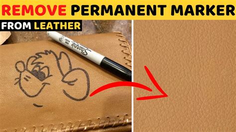 how to get permanent marker off fake leather